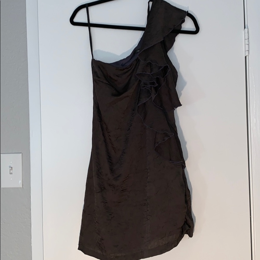 Small Gray Purple Mini Dress